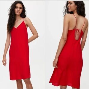 Aritzia Wilfred Free Felicity Dress Red